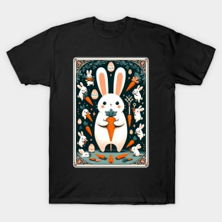 Carrot Tarot Easter Bunny Magic for Spring Celebration T-Shirt